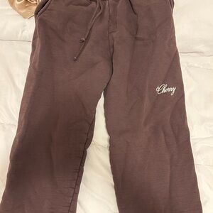 Brown cherry sweats